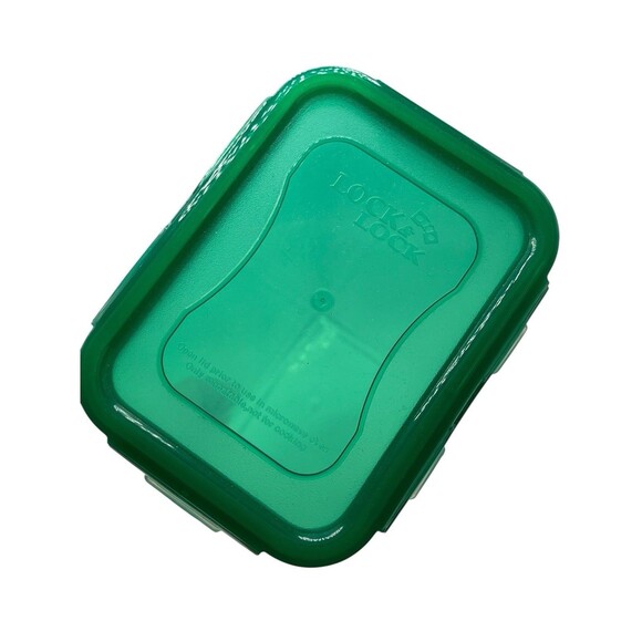 Lock & Lock 2 L 67 Oz 2.1 Qt Tall BPA-Free Storage Container W/ Green Snap Lid - Picture 2 of 4